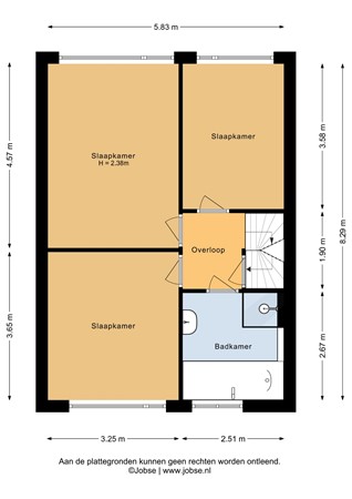 Floorplan - Bachlaan 39, 3752 HD Bunschoten-Spakenburg